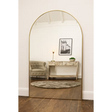 Espelho Pinterest Grande Moderno com Moldura Dourada 180 cm x 119 cm – Liquidação