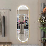 Espelho Pinterest com LED TOUCH Oval – Esmerilado 170x70 cm – Liquidação