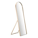 Espelho Pinterest com Suporte e Marco Dourado — LIQUIDAÇÃO