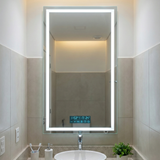 Espelho Retangular com LED, Audio Bluetooth e Display Inteligente