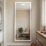 Espelho de Corpo Inteiro com LED, Audio Bluetooth e Display Inteligente
