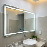 Espelho Horizontal com LED, Audio Bluetooth e Display Inteligente